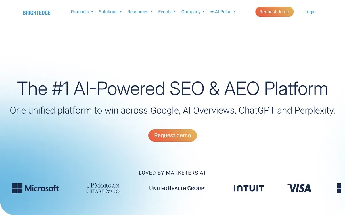 BrightEdge homepage