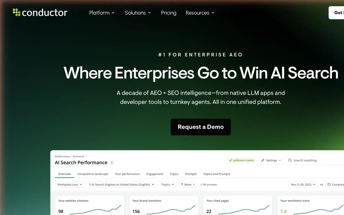 Conductor homepage