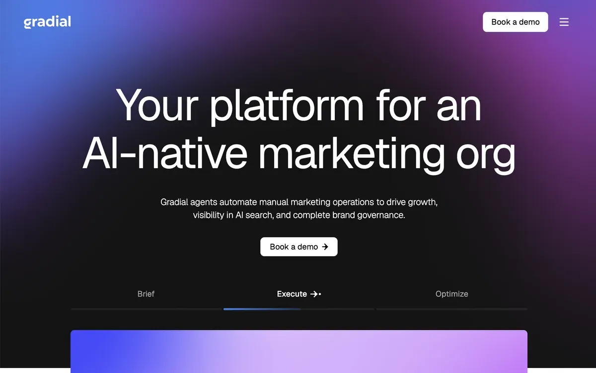 Gradial homepage