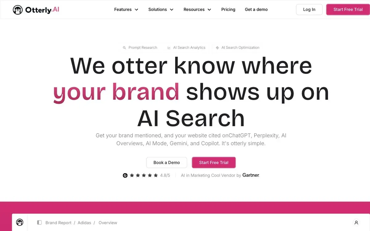 Otterly.AI homepage