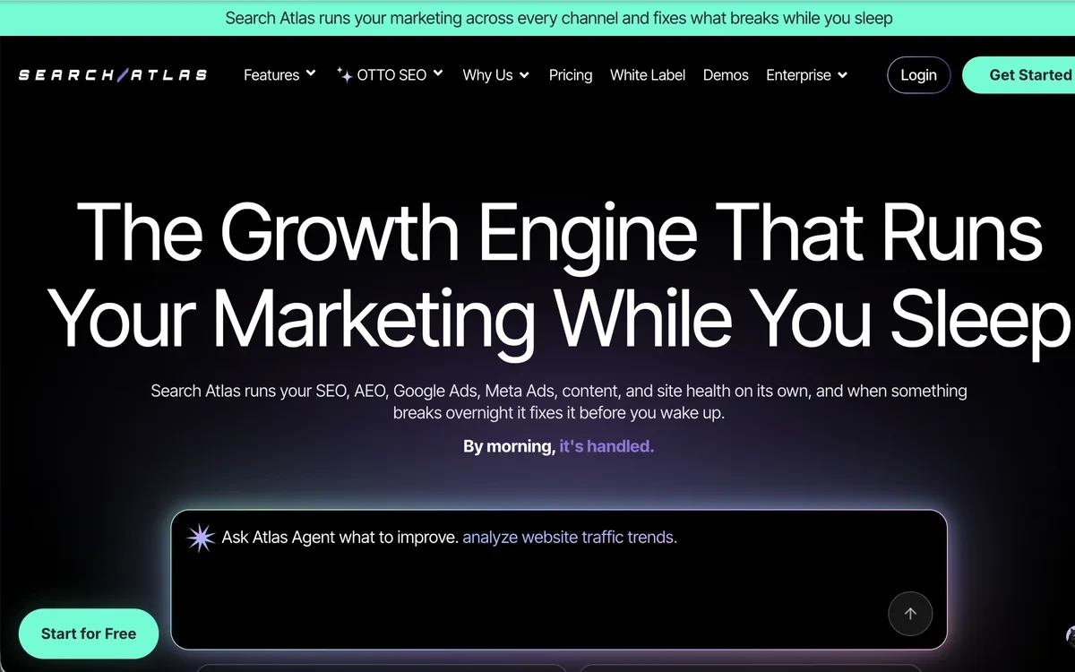 Search Atlas homepage